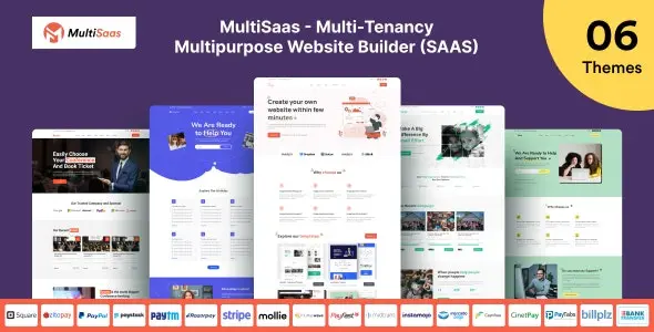 MultiSaas 1.0.6 – Multi-Tenancy Multipurpose Website Builder (Saas)