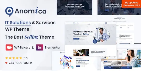 Anomica 4.3.0 – IT Solutions and Services WordPress Theme