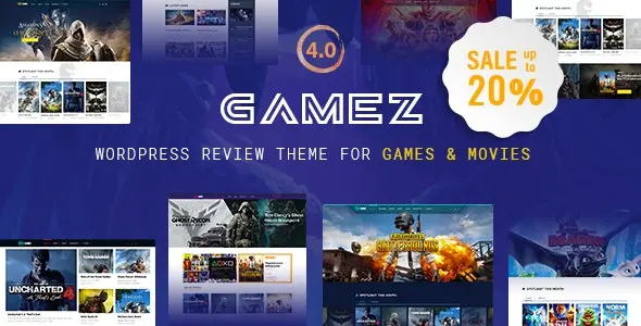 Gamez 4.3.4 – Best WordPress Review Theme For Games, Movies And Music