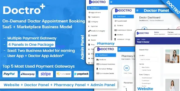 On-Demand Doctor 5.1.0 Nulled – Appointment Booking SaaS Marketplace Business Model