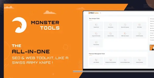 MonsterTools 1.4.5 Nulled – The All-in-One SEO & Web Toolkit, like a Swiss Army Knife