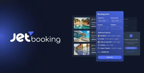 JetBooking 4.0.3.1 – Booking Plugin for WordPress and WooCommerce