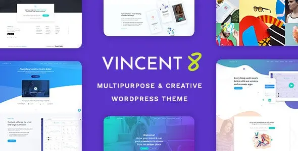 Vincent Eight 1.21 – Responsive Multipurpose WordPress Theme