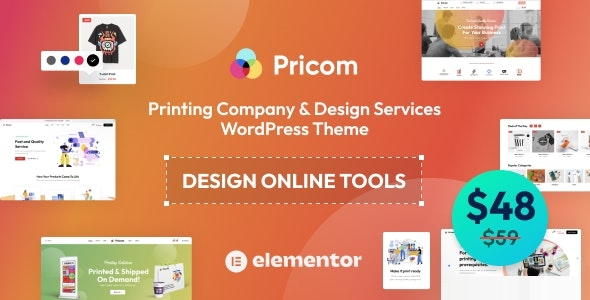 Pricom 1.3.7 – Printing Company & Design Services WordPress theme