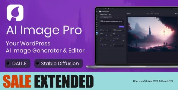 AI Image Pro 2.0.1 – WordPress AI Image Generator & Editor, DALLE & Stable Diffusion