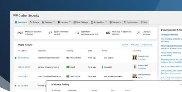 WP Cerber Security Pro 9.7.4 – WordPress Security Plugin