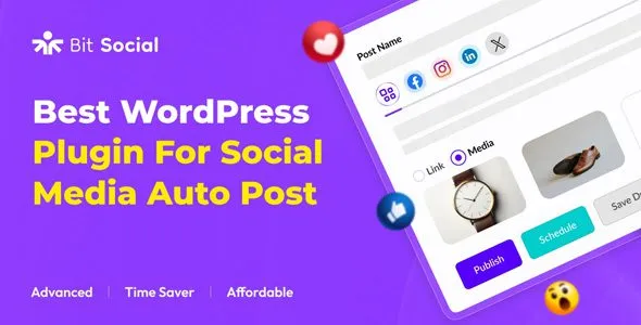 Bit Social Pro 1.15.0 – Social Media Scheduler and Auto Poster Plugin