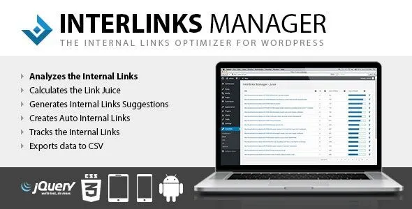 Interlinks Manager 1.40 – Internal Links Optimizer for WordPress