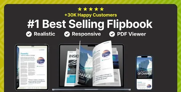 Real 3D FlipBook PDF Viewer WordPress Plugin 4.9.3