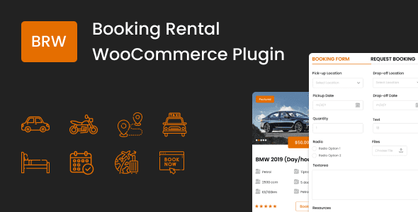BRW 1.9.7 – Booking Rental Plugin WooCommerce