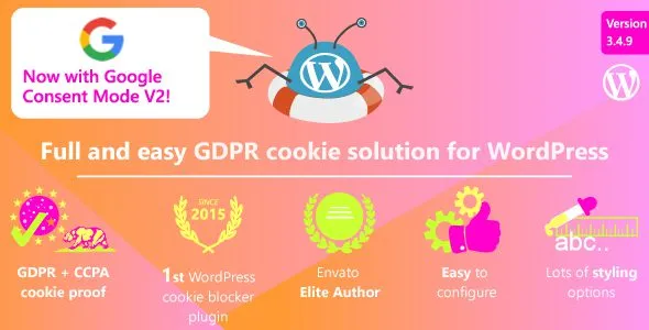 WeePie Cookie Allow 3.4.12 – Complete GDPR / AVG / CCPA Cookie Compliance WordPress plugin