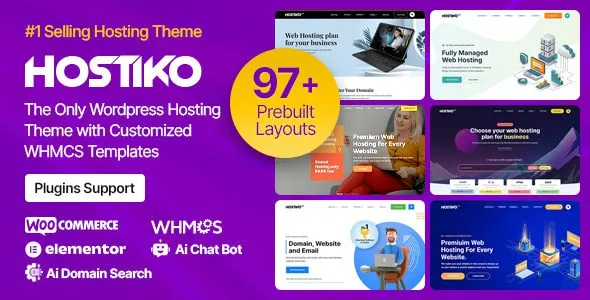 Hostiko 94.4.3 – Hosting WordPress & WHMCS Theme