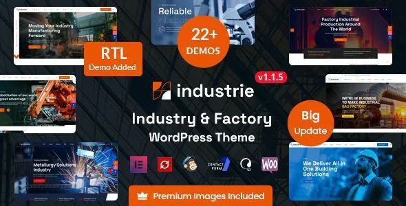 Industrie 1.7.3 – Factory & Industry WordPress Theme