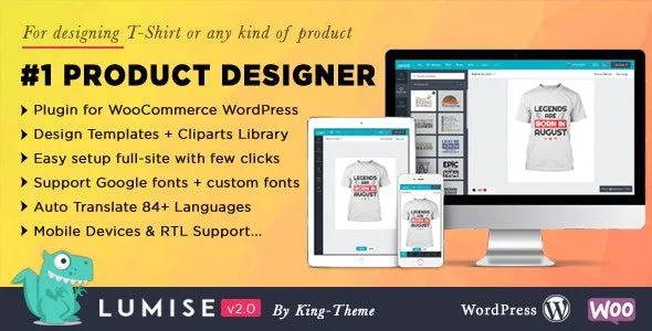 Lumise 2.1.2 – Product Designer for WooCommerce WordPress